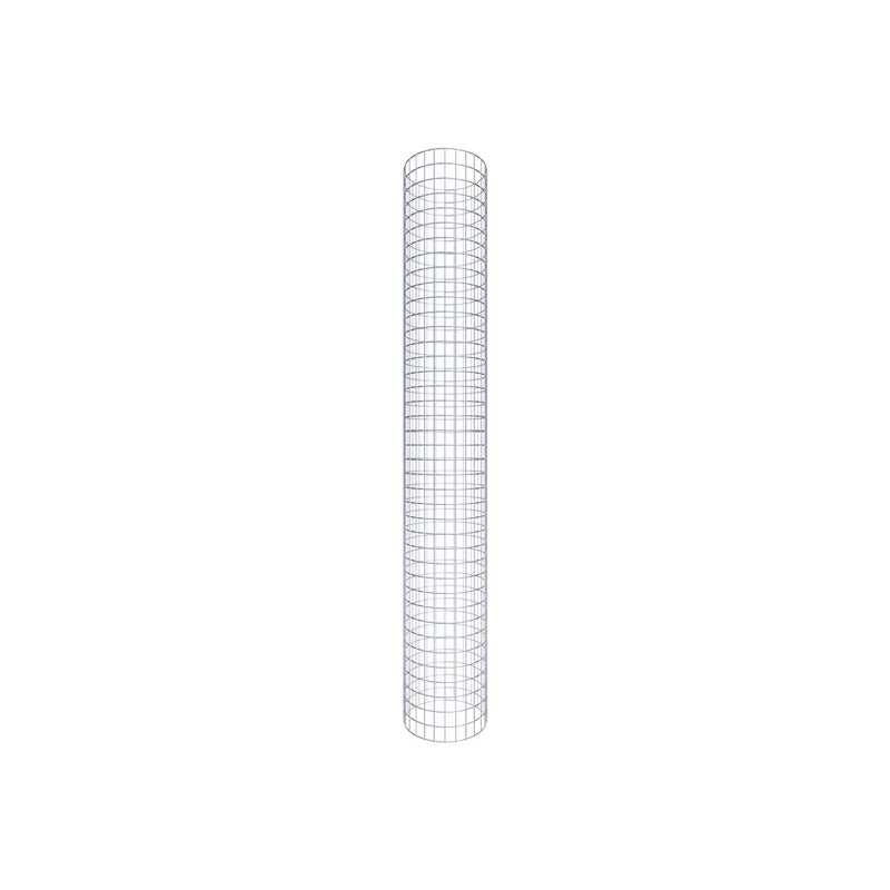 Kolumna gabionowa okrągła, średnica 42 cm, wysokość 200 cm, rozmiar oczek 5 cm x 5 cm