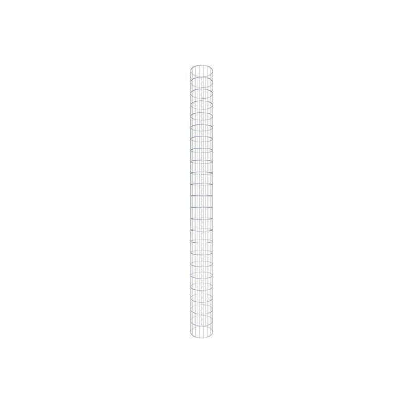 Kolumna gabionowa o średnicy 27 cm, okrągła MW 5 x 10 cm - Wysokość: 2,30 m