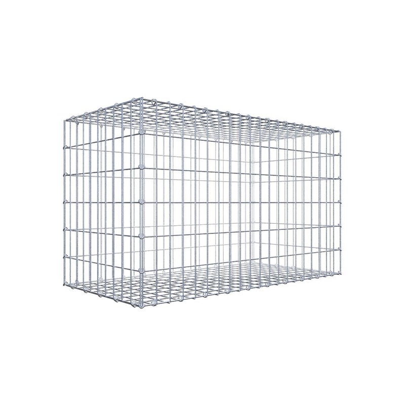 Gabion 100 cm x 60 cm x 50 cm (dł. x wys. x gł.), rozmiar oczka 5 cm x 10 cm, pierścień C