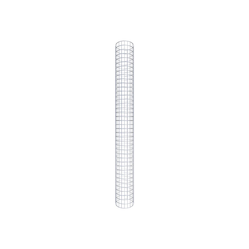 Kolumna gabionowa okrągła, średnica 32 cm, wysokość 200 cm, rozmiar oczek 5 cm x 5 cm
