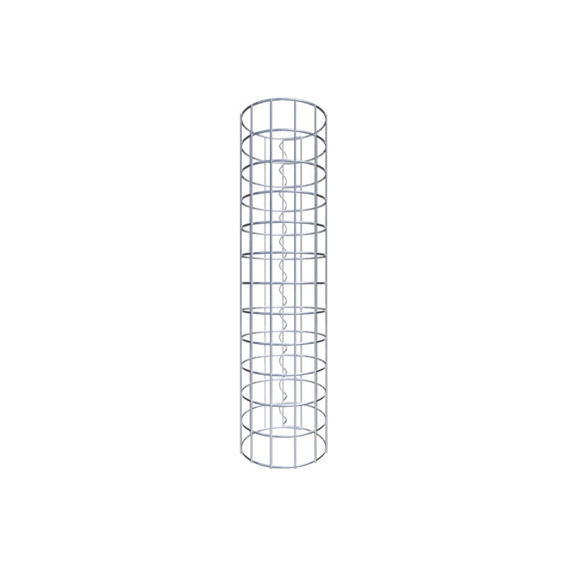 Kolumna gabionowa średnica 22 cm MW 5 x 5 cm okrągła - wysokość: 60 cm