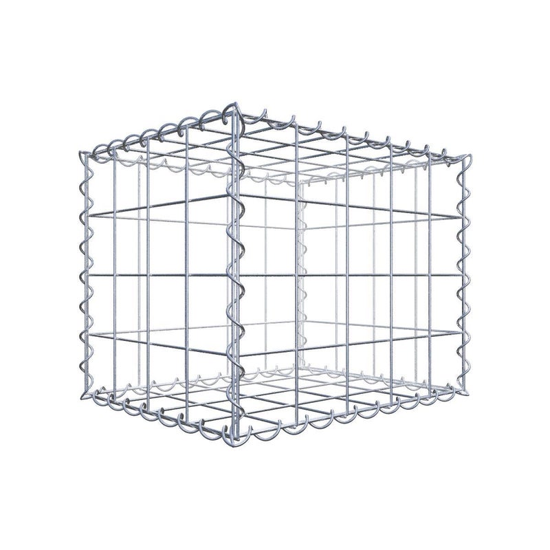 Gabion 50 cm x 40 cm x 40 cm (dł. x wys. x gł.), rozmiar oczek 10 cm x 10 cm, spirala