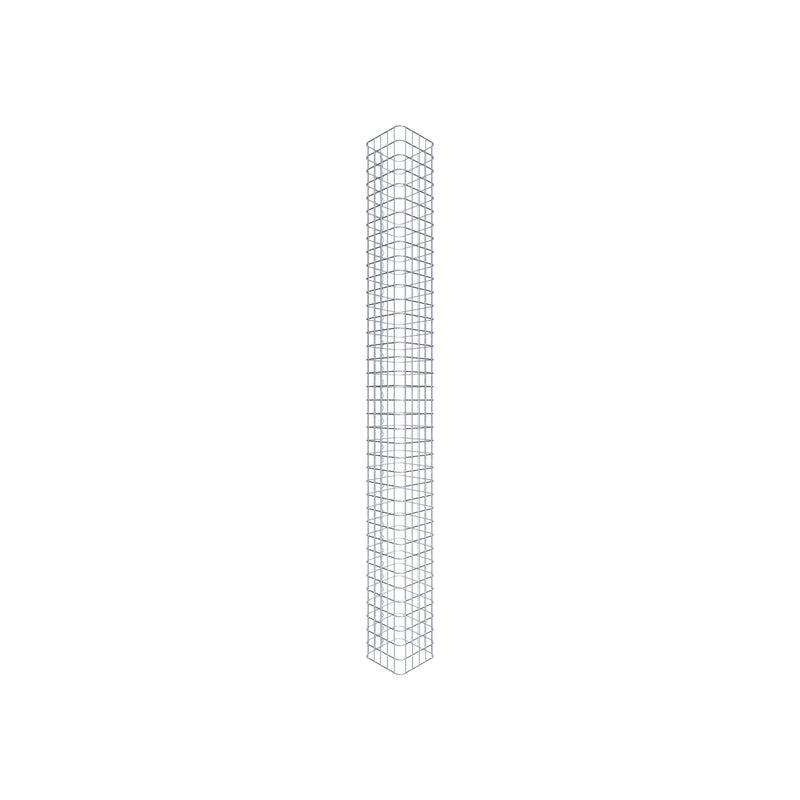 Kolumna gabionowa 27 x 27 cm MW 5 x 5 cm kwadratowa - Wysokość: 1,90 m