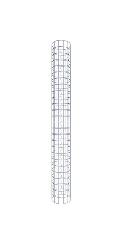 Kolumna gabionowa średnica 22 cm MW 5 x 5 cm okrągła - wysokość: 130 cm