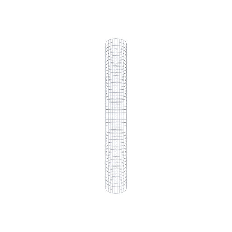 Kolumna gabionowa okrągła, średnica 47 cm, wysokość 230 cm, rozmiar oczek 5 cm x 5 cm