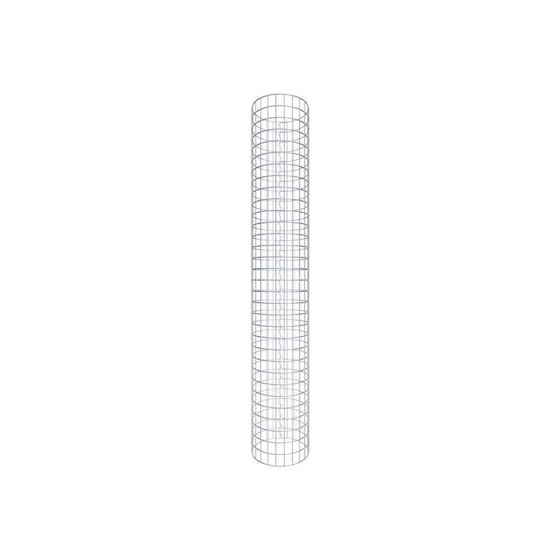Kolumna gabionowa okrągła, średnica 37 cm, wysokość 160 cm, rozmiar oczka 5 cm x 5 cm