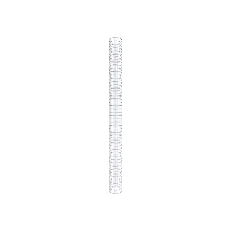 Kolumna gabionowa okrągła, średnica 27 cm, wysokość 230 cm, rozmiar oczek 5 cm x 5 cm