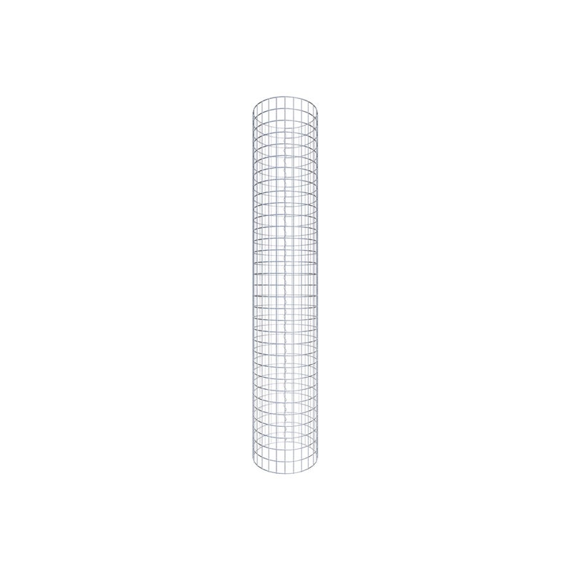 Kolumna gabionowa okrągła, średnica 42 cm, wysokość 160 cm, rozmiar oczka 5 cm x 5 cm