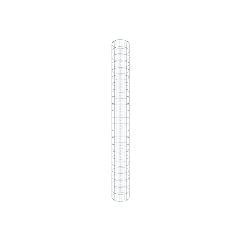 Kolumna gabionowa o średnicy 37 cm, okrągła MW 5 x 10 cm - Wysokość: 2,30 m