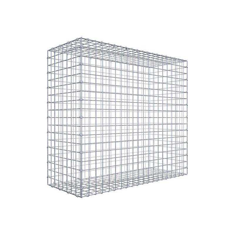 Gabion 100 cm x 90 cm x 40 cm (dł. x wys. x gł.), rozmiar oczka 5 cm x 5 cm, pierścień typu C