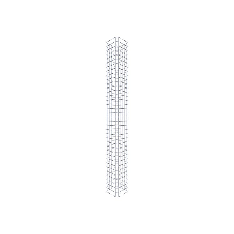 Kolumna gabionowa 27 x 27 cm MW 5 x 5 cm kwadratowa - Wysokość: 1,80 m