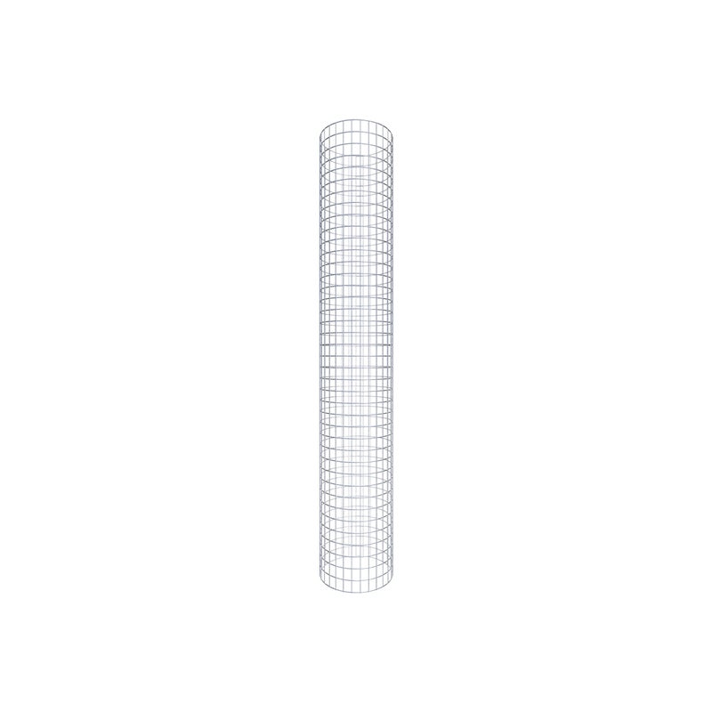 Kolumna gabionowa okrągła, średnica 47 cm, wysokość 200 cm, rozmiar oczek 5 cm x 5 cm