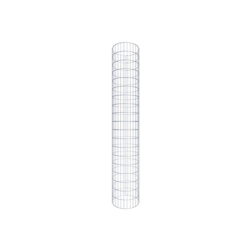 Kolumna gabionowa o średnicy 47 cm, okrągła MW 5 x 10 cm - Wysokość: 1,90 m