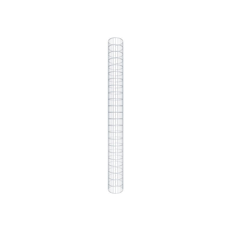 Kolumna gabionowa o średnicy 32 cm, okrągła MW 5 x 10 cm - Wysokość: 2,30 m