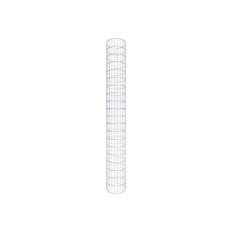 Kolumna gabionowa o średnicy 37 cm, okrągła MW 5 x 10 cm - Wysokość: 2,00 m