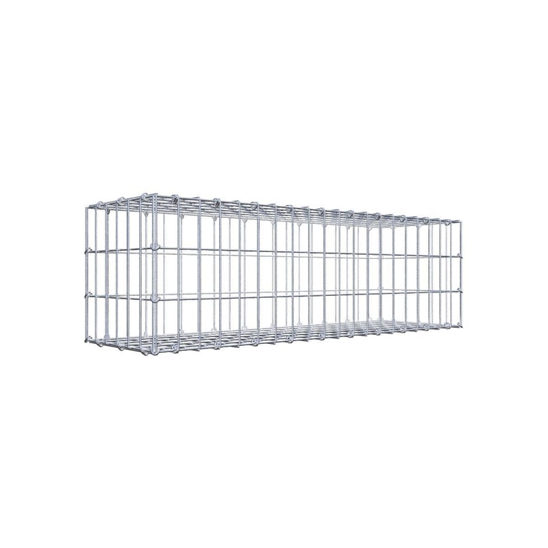 Gabion 100 cm x 30 cm x 30 cm (dł. x wys. x gł.), rozmiar oczka 5 cm x 10 cm, pierścień C