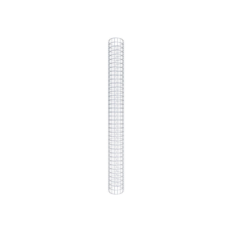 Kolumna gabionowa średnica 27 cm MW 5 x 5 cm okrągła - wysokość: 190 cm