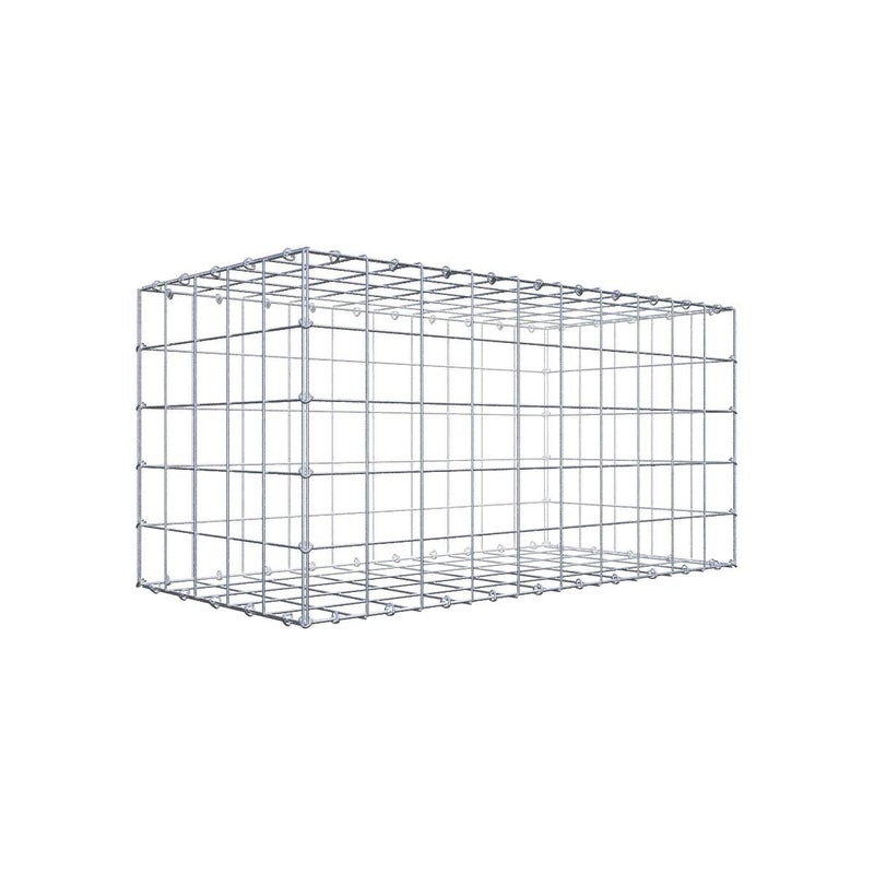 Gabion 100 cm x 50 cm x 50 cm (dł. x wys. x gł.), rozmiar oczka 10 cm x 10 cm, pierścień typu C
