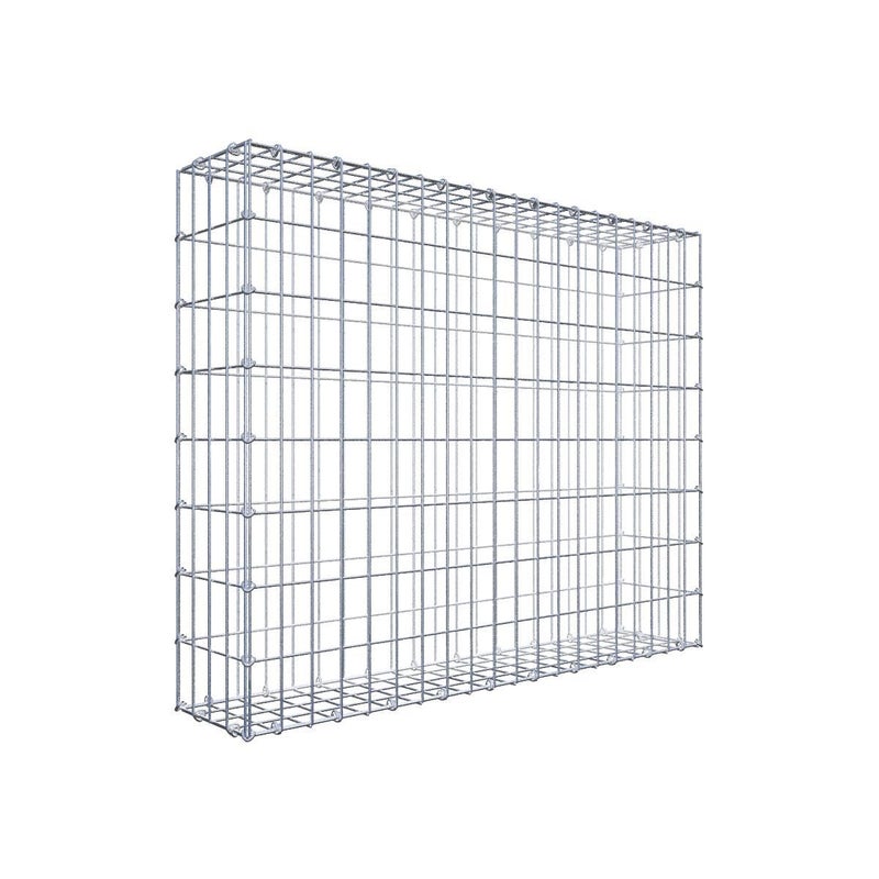 Gabion 100 cm x 80 cm x 20 cm (dł. x wys. x gł.), rozmiar oczka 5 cm x 10 cm, pierścień C
