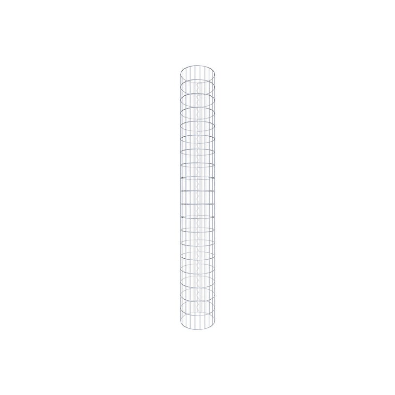 Kolumna gabionowa o średnicy 37 cm, okrągła MW 5 x 10 cm - Wysokość: 1,90 m
