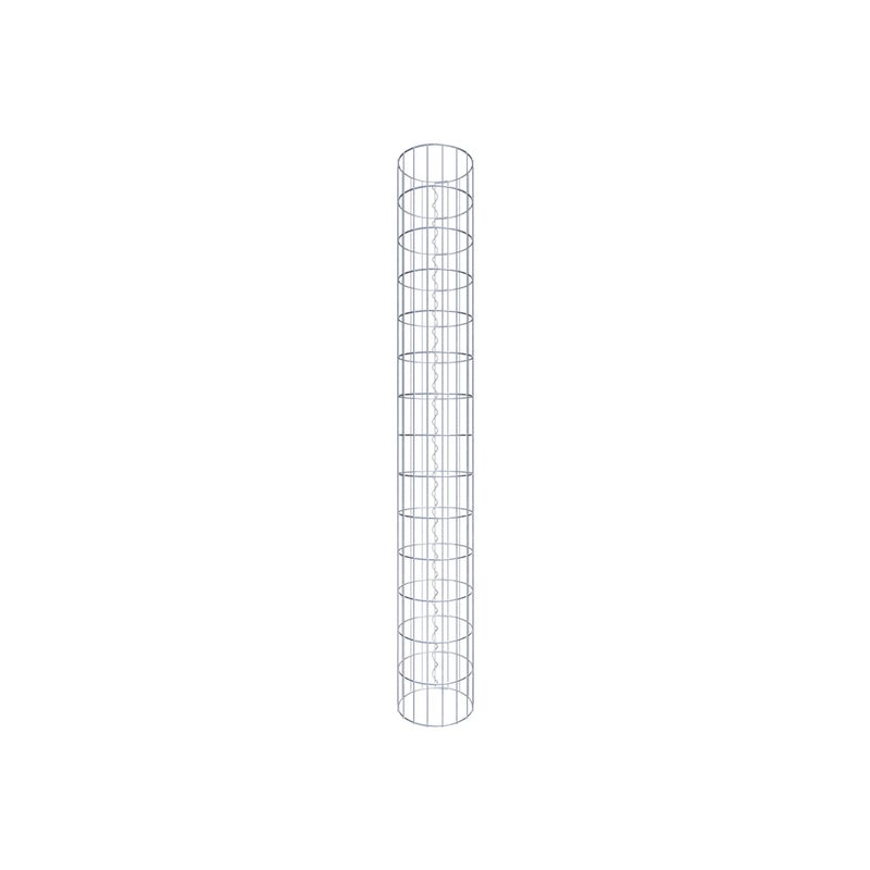 Kolumna gabionowa o średnicy 27 cm, okrągła MW 5 x 10 cm - Wysokość: 1,40 m