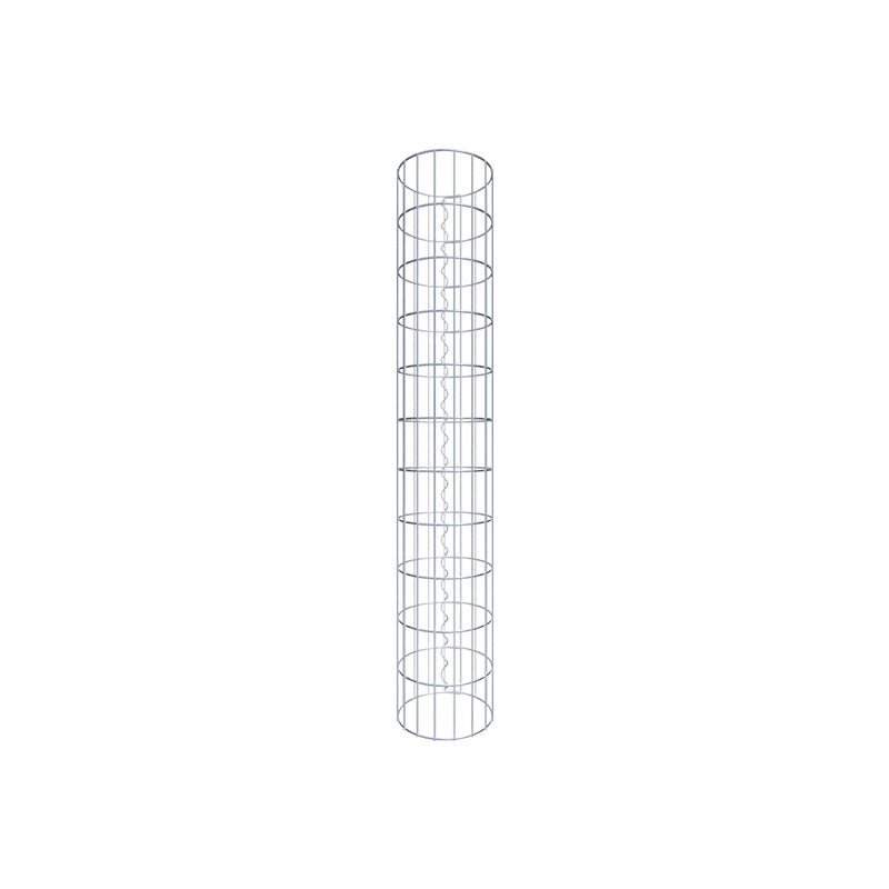 Kolumna gabionowa o średnicy 27 cm, okrągła MW 5 x 10 cm - Wysokość: 1,10 m