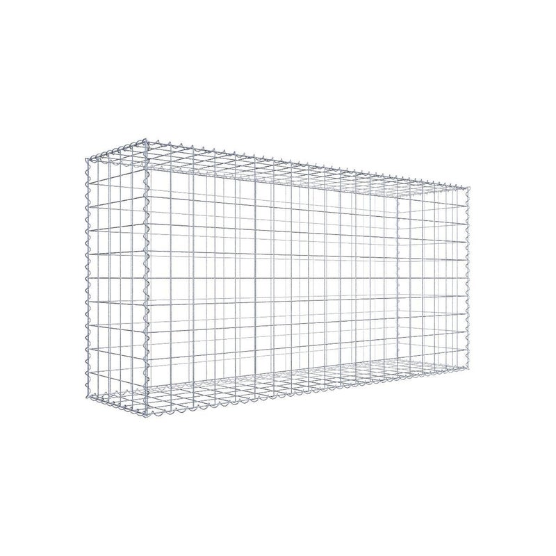 Gabion 200 cm x 100 cm x 50 cm (dł. x wys. x gł.), rozmiar oczek 10 cm x 10 cm, spirala