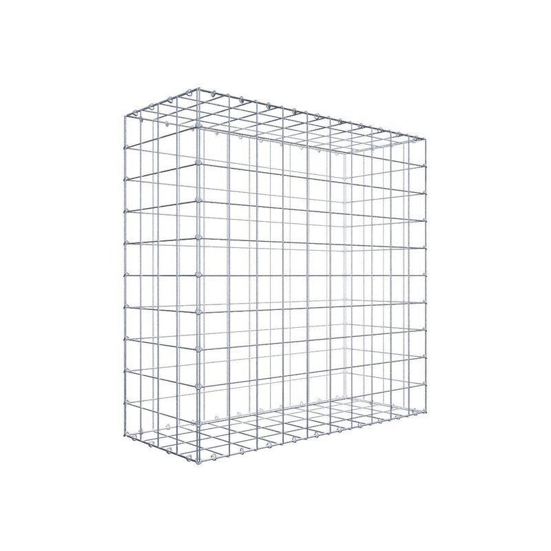 Gabion 100 cm x 100 cm x 40 cm (dł. x wys. x gł.), rozmiar oczka 10 cm x 10 cm, pierścień C