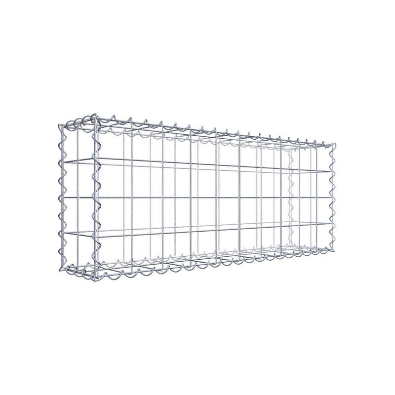 Gabion 100 cm x 40 cm x 20 cm (dł. x wys. x gł.), rozmiar oczek 10 cm x 10 cm, spirala