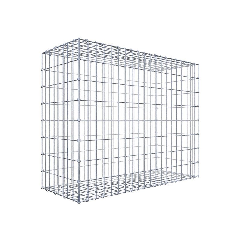 Gabion 100 cm x 80 cm x 40 cm (dł. x wys. x gł.), rozmiar oczka 5 cm x 10 cm, pierścień C