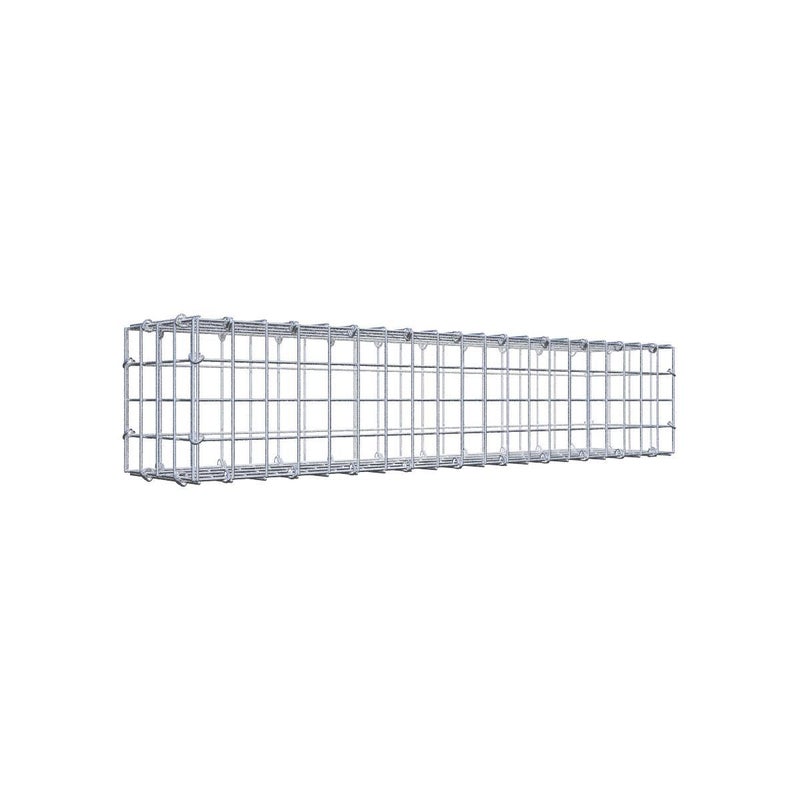 Gabion 100 cm x 20 cm x 20 cm (dł. x wys. x gł.), rozmiar oczka 5 cm x 5 cm, pierścień typu C
