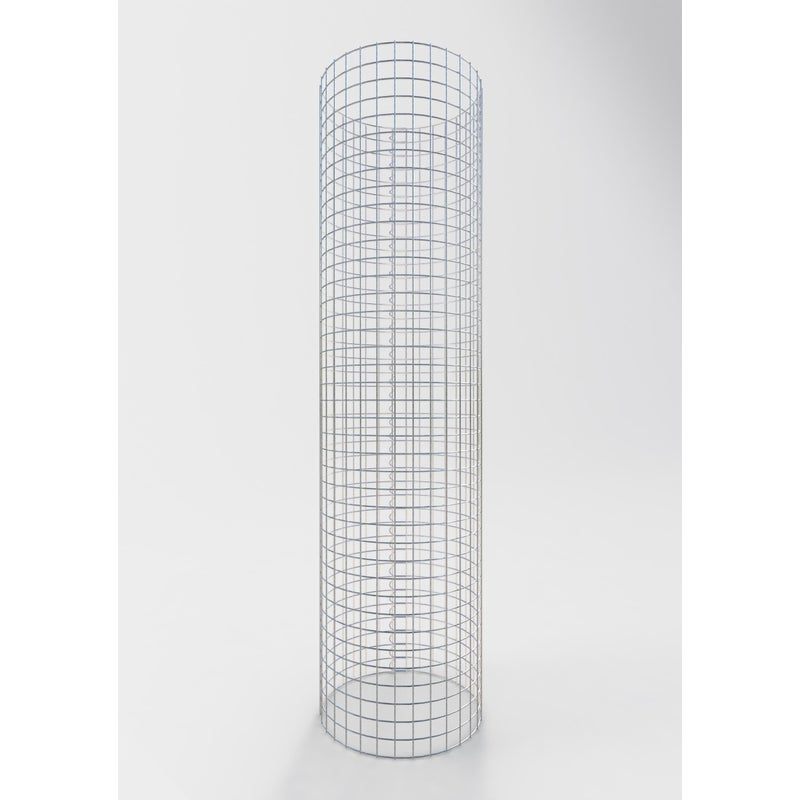 Kolumna gabionowa okrągła, średnica 52 cm, wysokość 200 cm, rozmiar oczek 5 cm x 5 cm