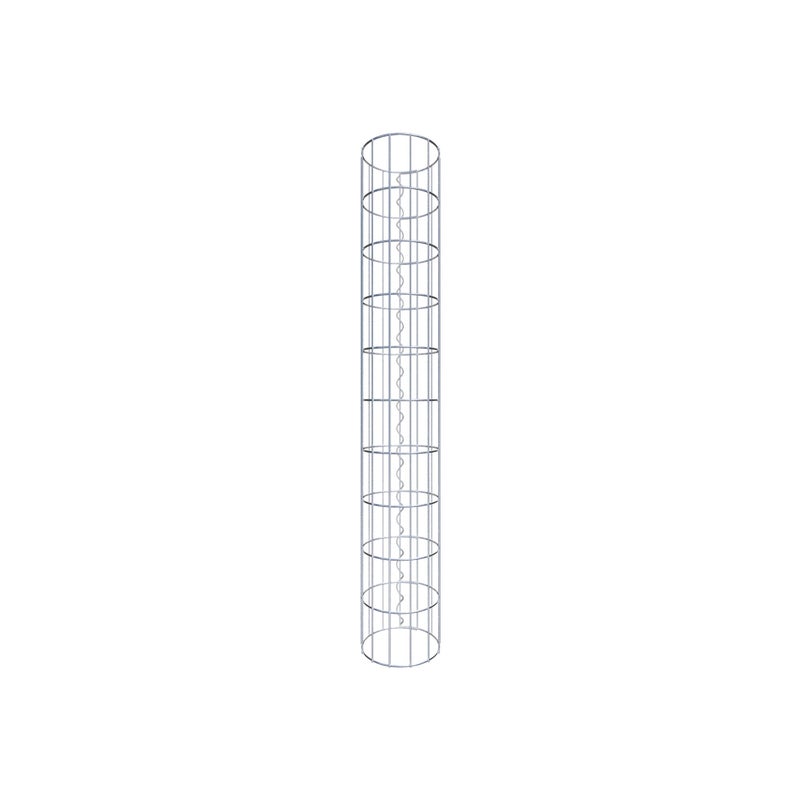 Kolumna gabionowa o średnicy 22 cm, MW 5 x 10 cm okrągła - wysokość: 1,00 m