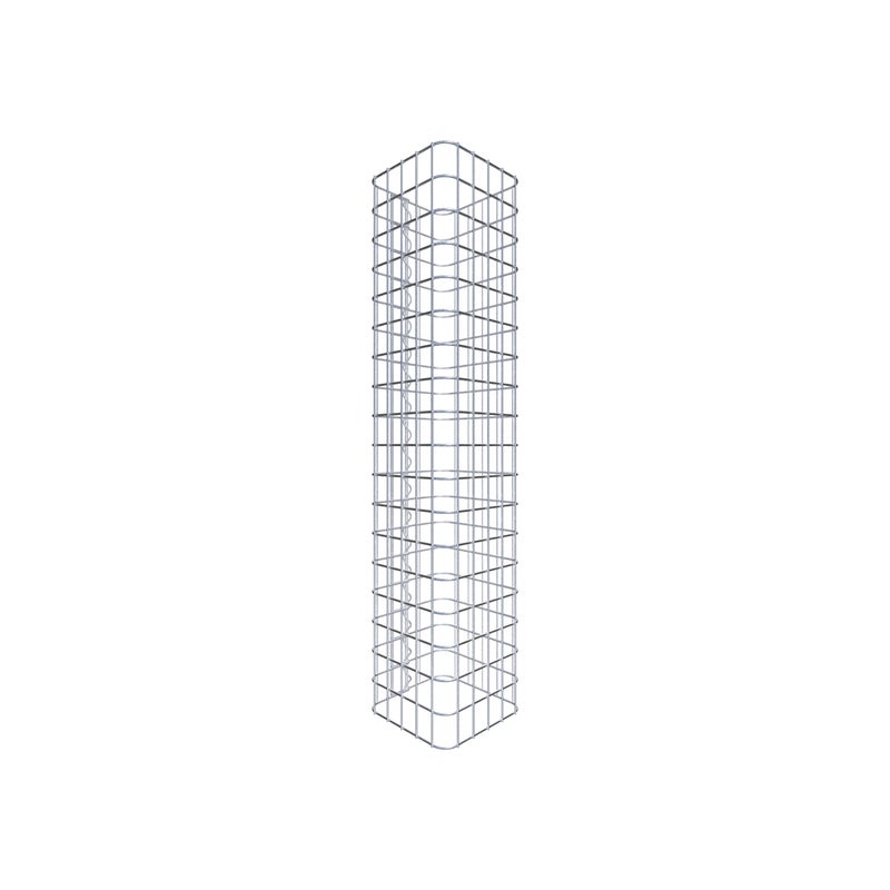 Kolumna gabionowa 27 x 27 cm MW 5 x 5 cm kwadratowa - Wysokość: 0,90 m