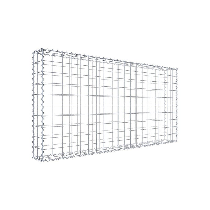 Gabion 200 cm x 100 cm x 20 cm (dł. x wys. x gł.), rozmiar oczek 10 cm x 10 cm, spirala