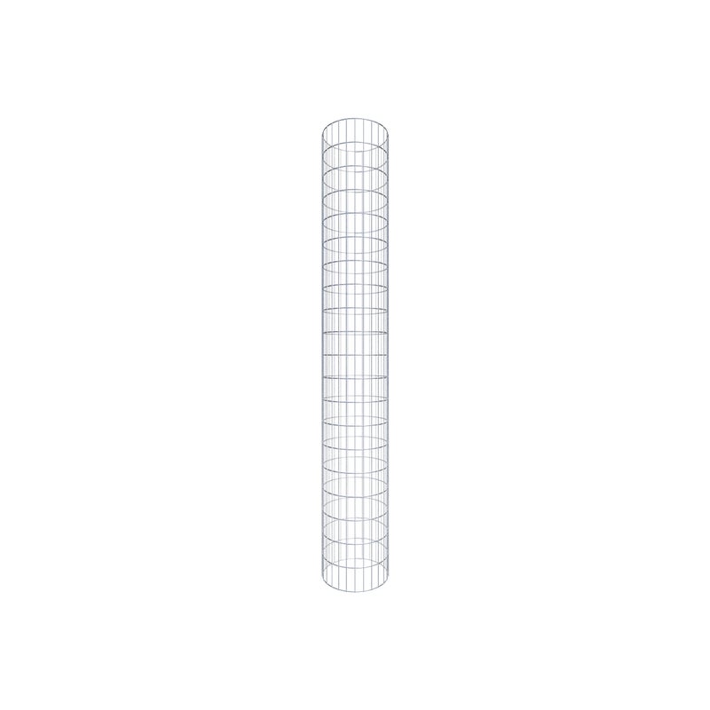 Kolumna gabionowa o średnicy 42 cm, okrągła MW 5 x 10 cm - Wysokość: 2,0 m