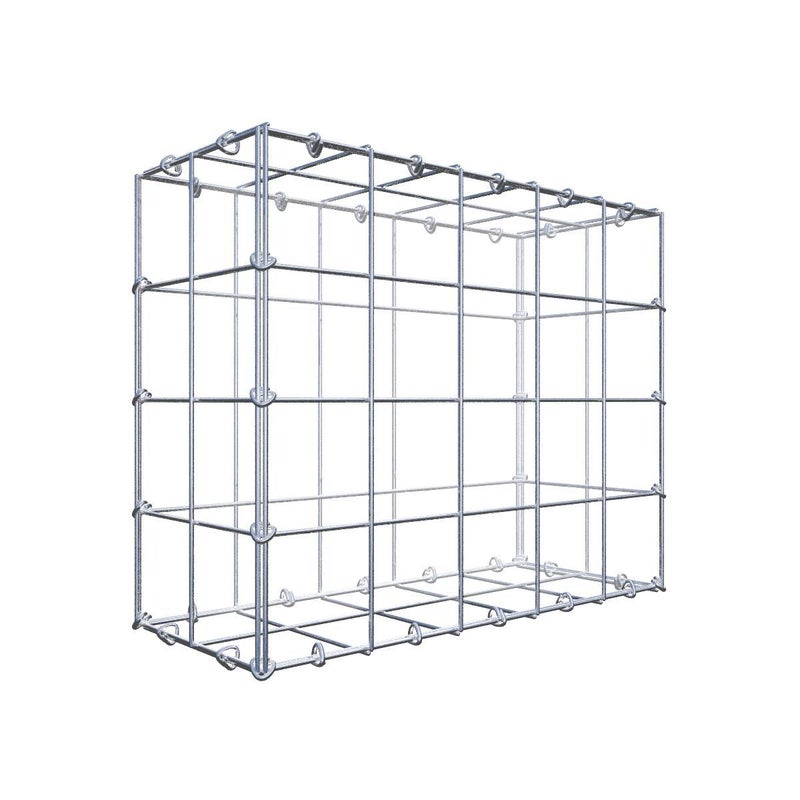 Gabion 50 cm x 40 cm x 20 cm (dł. x wys. x gł.), rozmiar oczka 10 cm x 10 cm, pierścień typu C