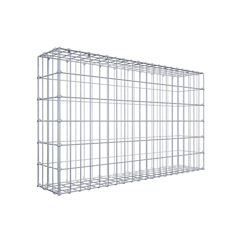 Gabion 100 cm x 60 cm x 20 cm (dł. x wys. x gł.), rozmiar oczka 5 cm x 10 cm, pierścień C