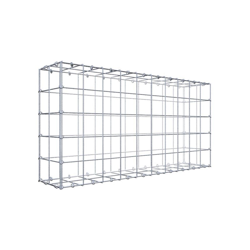 Gabion 100 cm x 50 cm x 20 cm (dł. x wys. x gł.), rozmiar oczka 10 cm x 10 cm, pierścień C