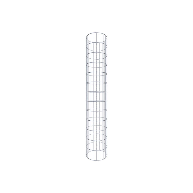 Kolumna gabionowa o średnicy 32 cm, okrągła MW 5 x 10 cm - Wysokość: 1,30 m