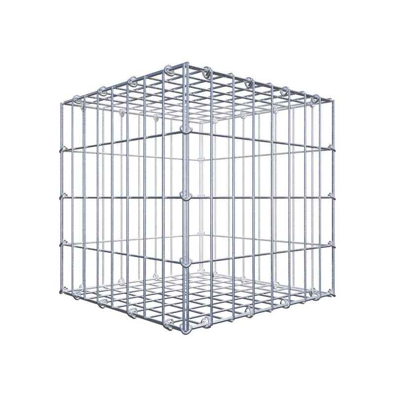 Gabion 40 cm x 40 cm x 40 cm (dł. x wys. x gł.), rozmiar oczka 5 cm x 10 cm, pierścień C