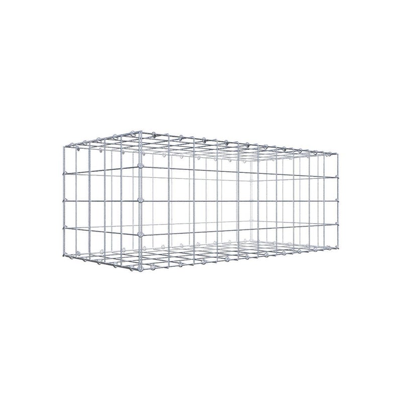 Gabion 100 cm x 40 cm x 50 cm (dł. x wys. x gł.), rozmiar oczka 10 cm x 10 cm, pierścień typu C