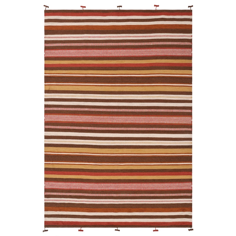 Dywan wełniany Capadocia Brown Gold wielokolorowy prostokątny 160x230cm