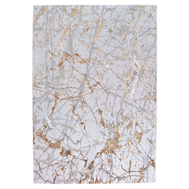 Dywan z poliestru Marne beżowy, szary, złoty 160x230cm