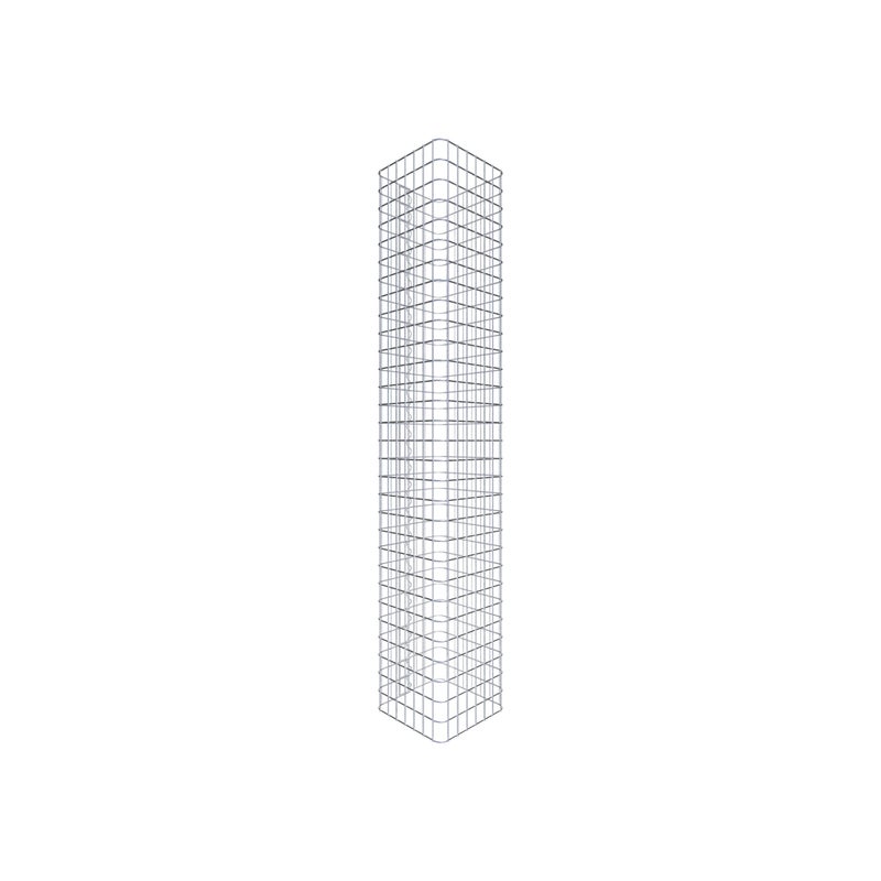 Kolumna gabionowa 37 x 37 cm MW 5 x 5 cm kwadratowa - Wysokość: 1,50 m