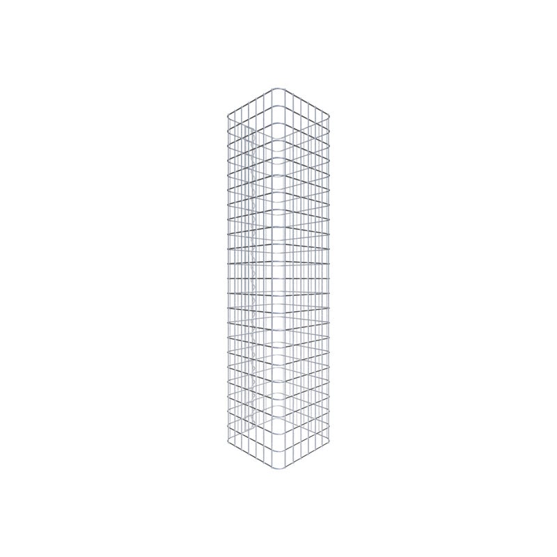 Kolumna gabionowa 42 x 42 cm MW 5 x 5 cm kwadratowa - Wysokość: 1,10 m