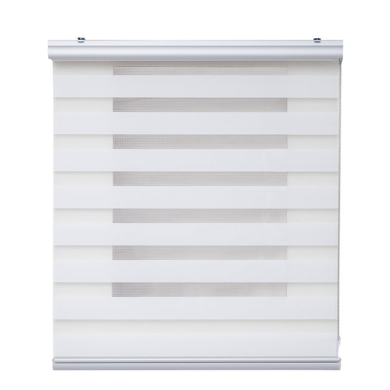 Roleta Dzień i Noc Premium, z aluminiowym wykończeniem, biała, 200x250cm