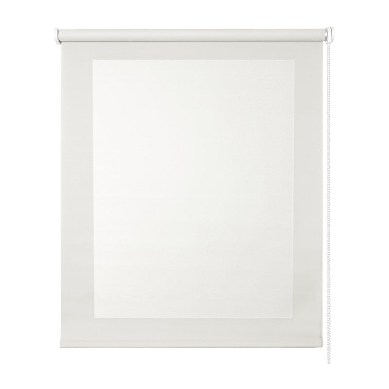 Roleta screen, przepuszczająca światło i termoizolacyjna, z tkaniny technicznej, biała, 160x180cm