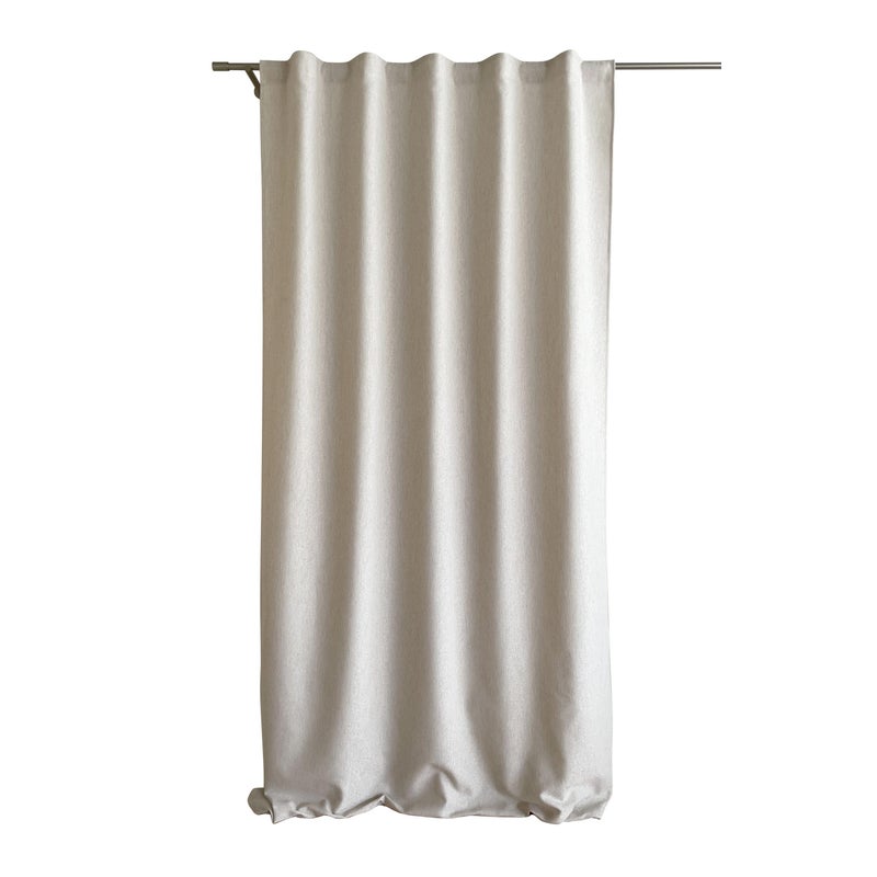 Zasłona z przelotkami Velia 30 gładki beżowy 200x270cm