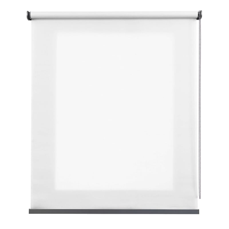 Roleta przepuszczająca światło EasyFix, montaż bez wiercenia szara, 150x180cm